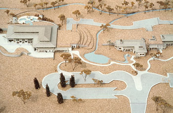 passive solar and geothermal hot springs model