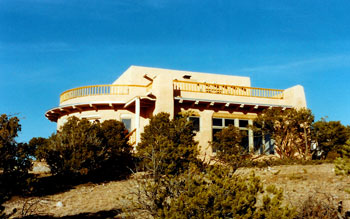 Passive solar adobe residence