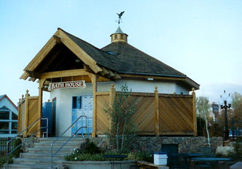 bath house at natural hot springs