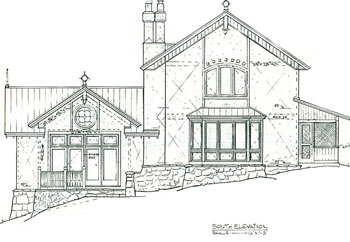 rendering of straw bale architecture